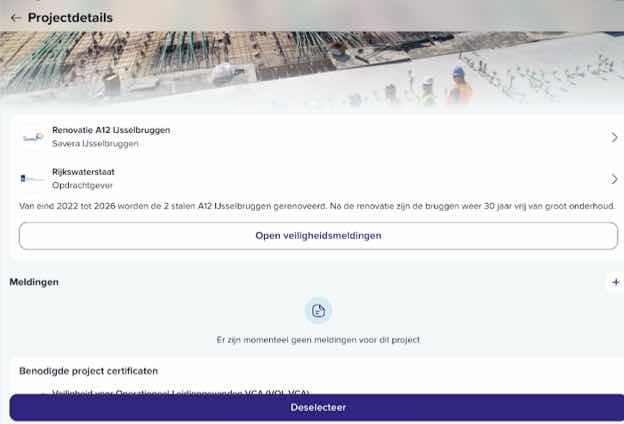 Melden van onveilige situatie